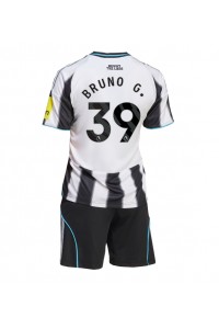Fotbalové Dres Newcastle United Bruno Guimaraes #39 Dětské Domácí Oblečení 2025-26 Krátký Rukáv (+ trenýrky)